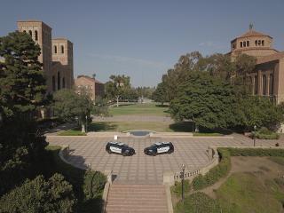 police cars on campus